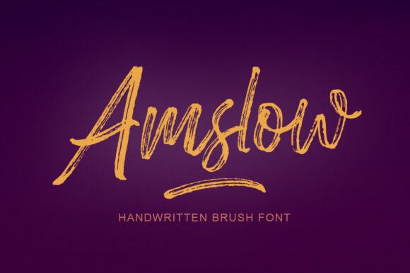 Amslow Font: Handwritten Style for Business