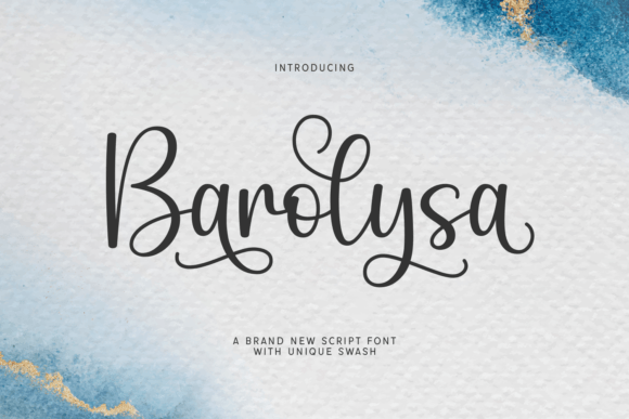 Barolysa Script Font for Elegant Crafts