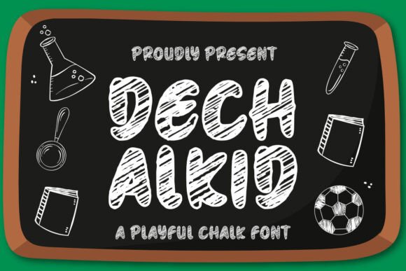 Dechalkid: A Playful Chalk Font for Business