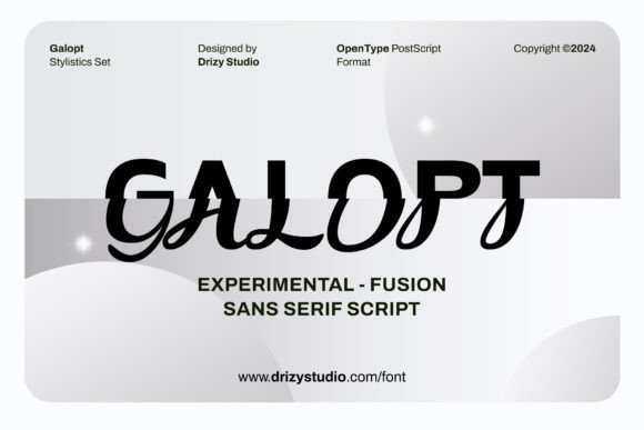 Galopt: A Futuristic Script Font