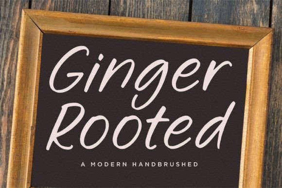 Ginger Rooted: A Handwritten Font with Dynamic Flair