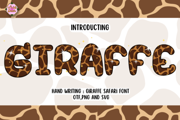Giraffe Safari Font for Creative Makers