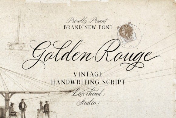 Golden Rouge: A Script Font for Elegant Design