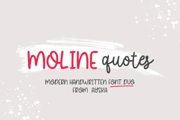 Moline Quotes Duo Font for Business