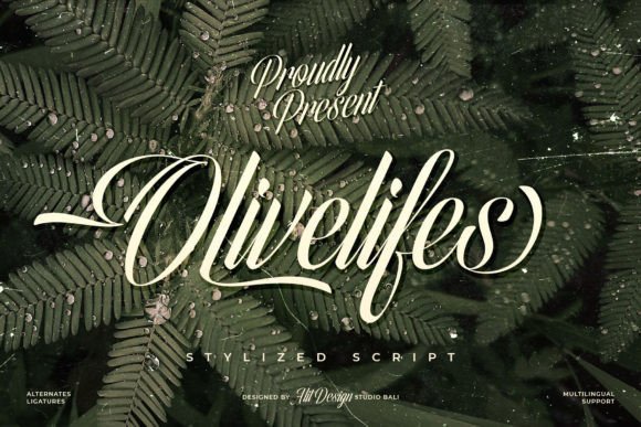 Olivelifes: A Bold Script Font for Dynamic Campaigns