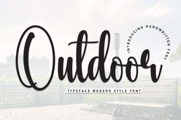 Outdoor Font: Handwritten Elegance for Crafts