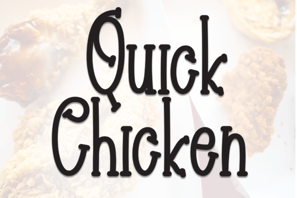 Quick Chicken Font for Web Design