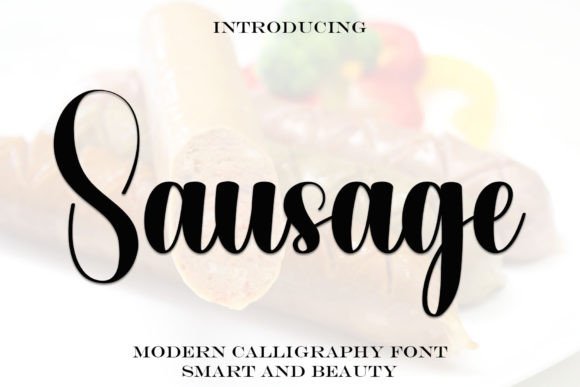 Sausage: A Handwritten Font for Elegant Design