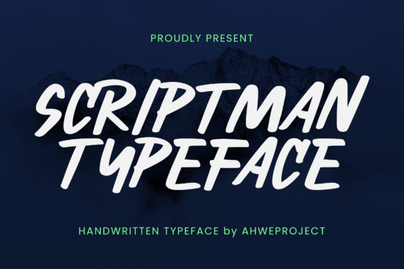 Scriptman: A Handwritten Font for Editorial Design