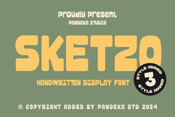 Sketzo Font: Playful Display Type