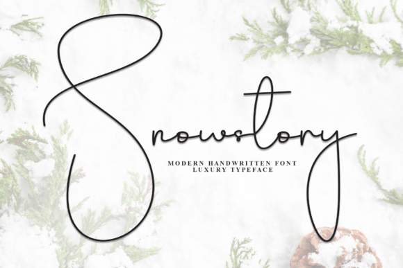 Snowstory: A Charming Display Font