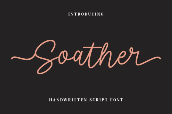Soather: A Handwritten Font for Creative Campaigns